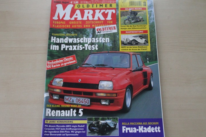 Deckblatt Oldtimer Markt (08/2002)